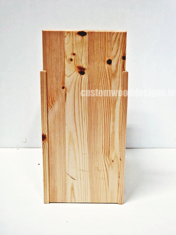 Natural Pine Two-Tier Compact Countertop Display - CWDdisplays