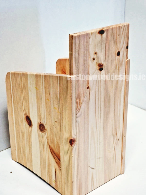 Natural Pine Two-Tier Compact Countertop Display - CWDdisplays