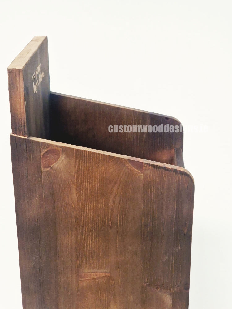 Dark Pine Four-Shelf Compact Countertop Display - CWDdisplays