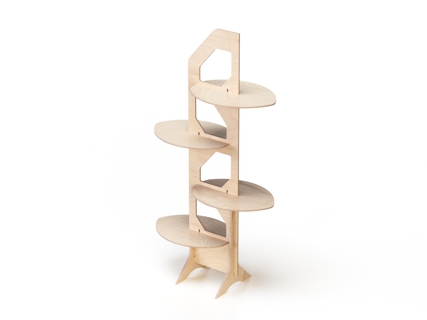 Wooden product shelf