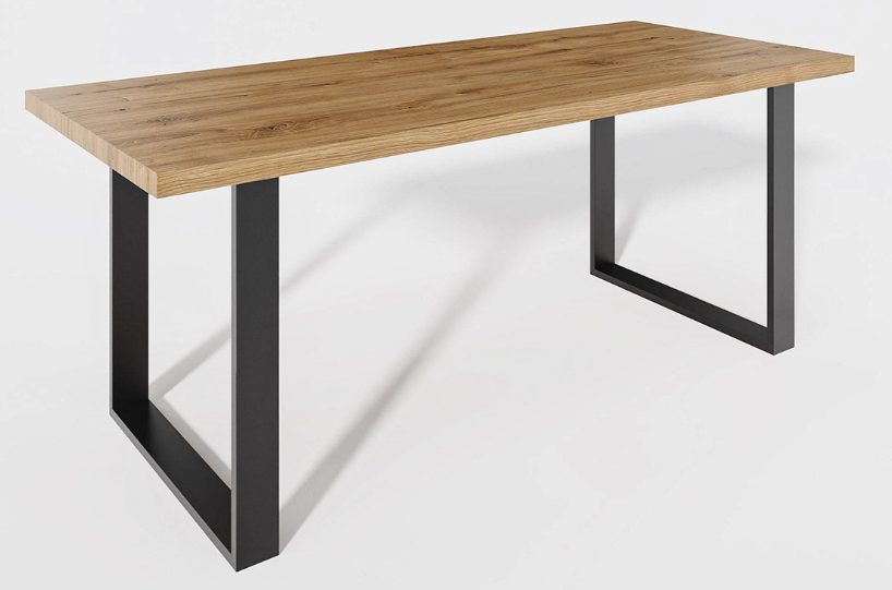 Galway Oak Display Table – Classic Square Solid Oak Dining Table, solid oak retail display table