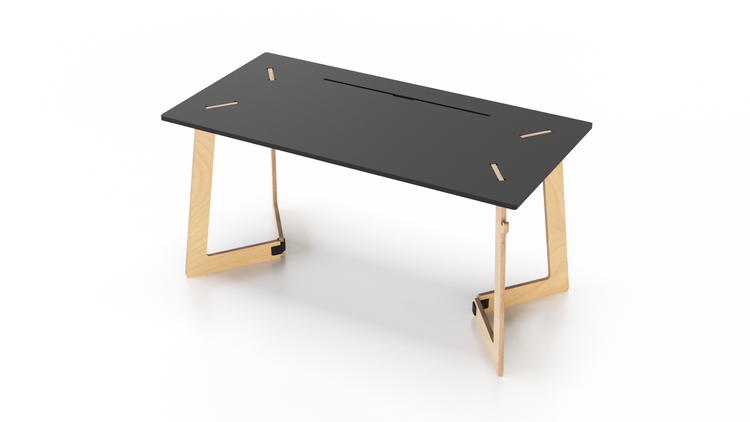 Wooden retail merchandising table