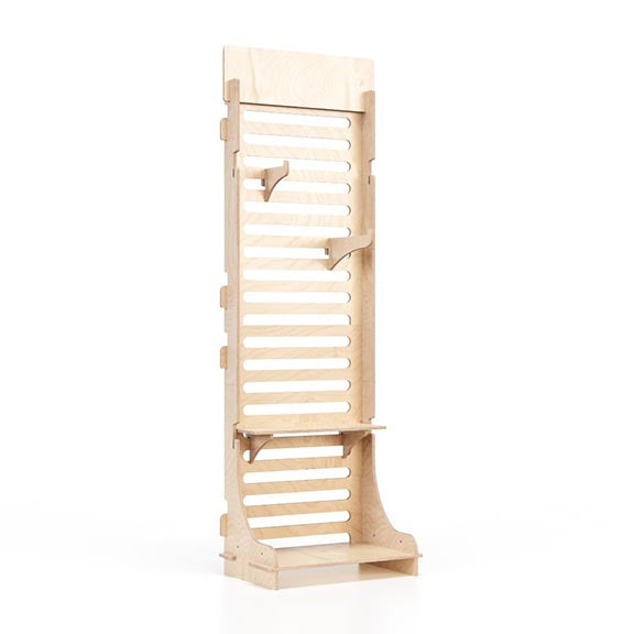 Wooden toy display stand for retail