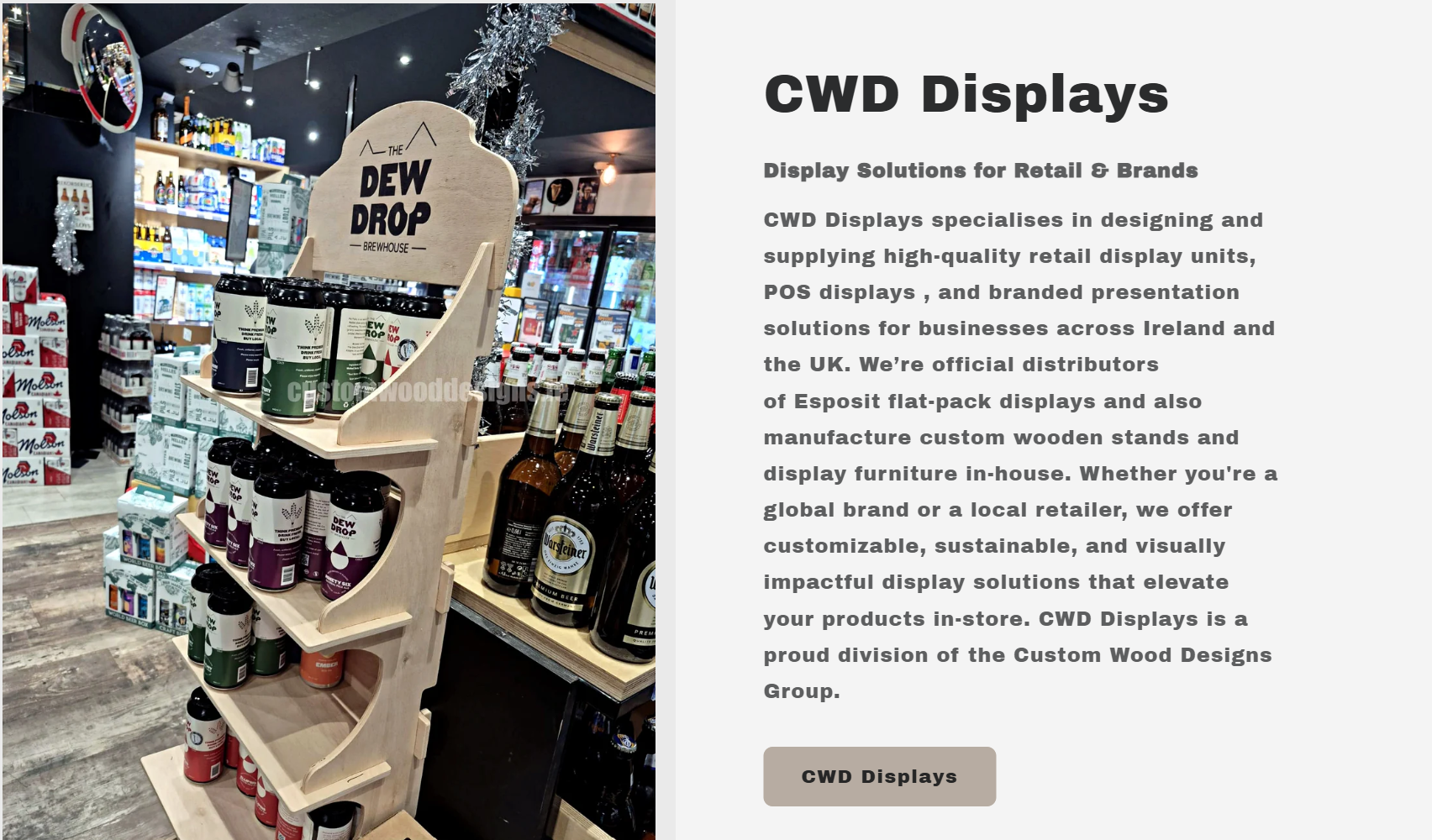 Compression Display Store Retail Display Stands Ireland | POS, FSDU & Custom Displays for Shops ...