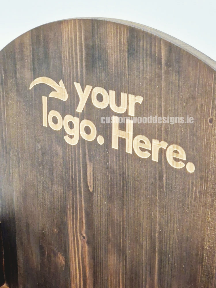 Dark Pine Crate-Style Counter top Display - CWDdisplays