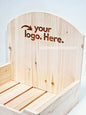 Natural Pine Crate-Style countertop Display - CWDdisplays
