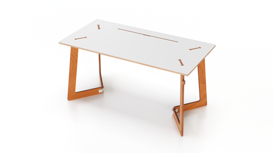Scrivania White Large Oak - CWDdisplays