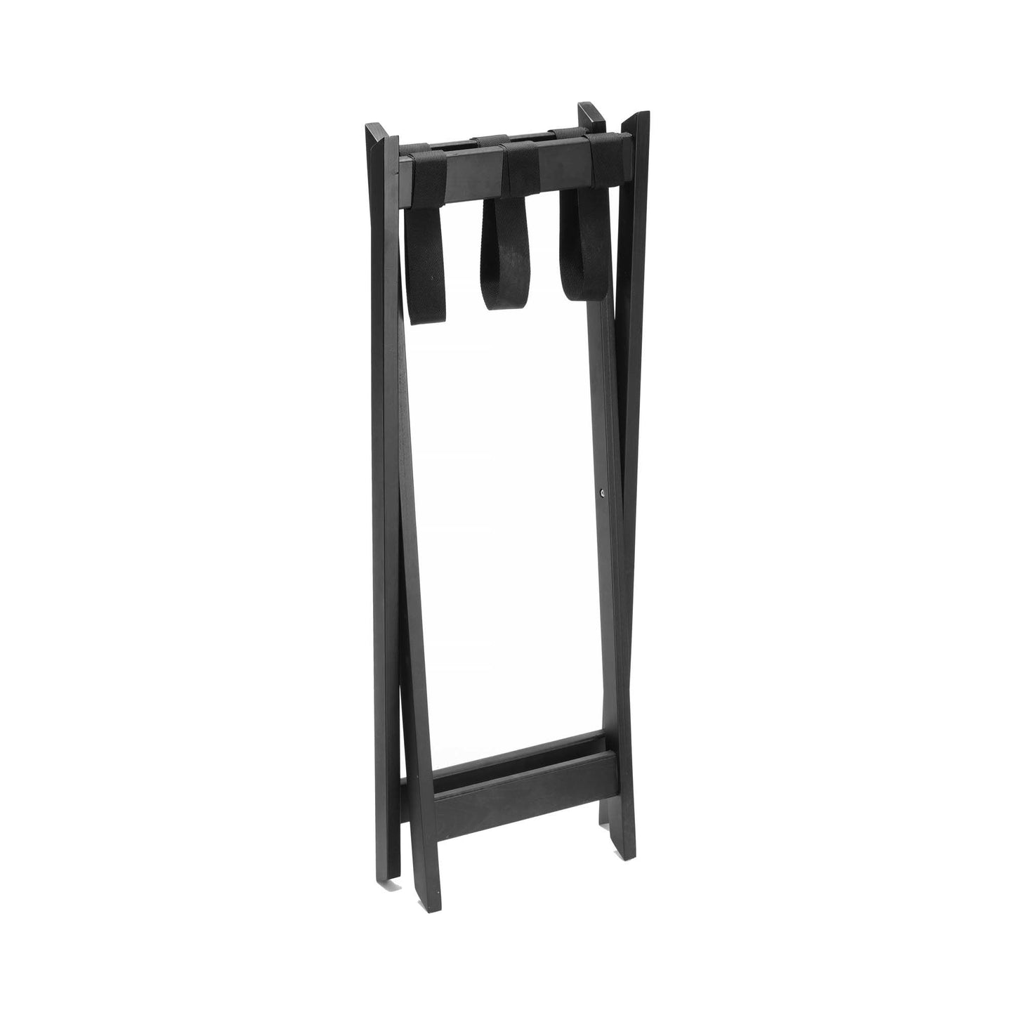 Madeira black teak stand by Fine Dine, measuring 980/830 mm, shown with a sleek, modern design and sturdy construction.