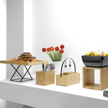 Madeira Black bread cutting board from Fine Dine, 530x325 mm, ideal for buffet serving and bread slicing.