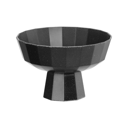 Black Metropolis pedestal base for cake stand, 110x82mm, by Fine Dine, shown with cake display setup.