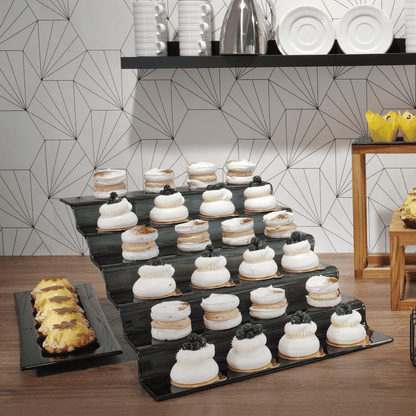 Vetro black glass tray GN 2/4 - CWDdisplays
