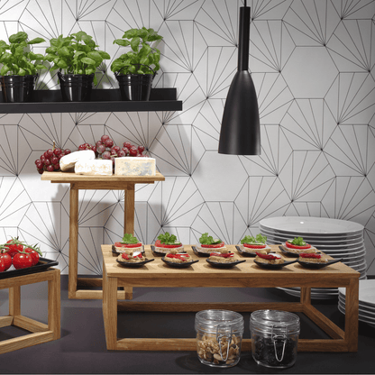 Vetro fingerfood rain drop black glass dish, 80x100mm - CWDdisplays