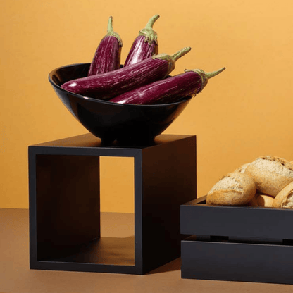 Madeira Black stand by Fine Dine, measuring 170x170x170 mm, showcasing a sleek, modern stand design in black color.
