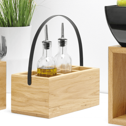 Fine Dine Madeira black box for cutlery and napkins, 280x180x120 mm, stylish table accessories storage container with compartments.