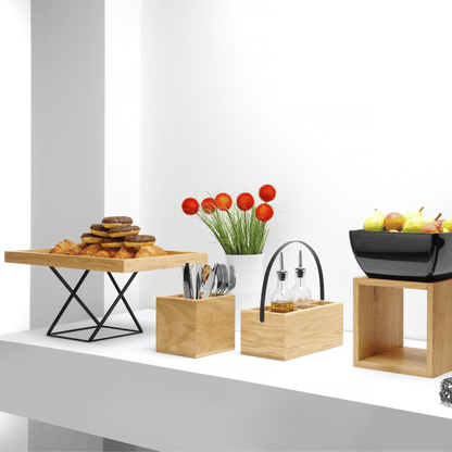 Fine Dine Madeira cutlery box with wooden finish, designed for organized storage of utensils and flatware.