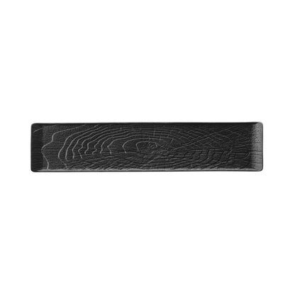 Fine Dine rectangular platter 468x100mm, ceramic serving plate with a sleek design, ideal for presenting appetizers or main dishes.