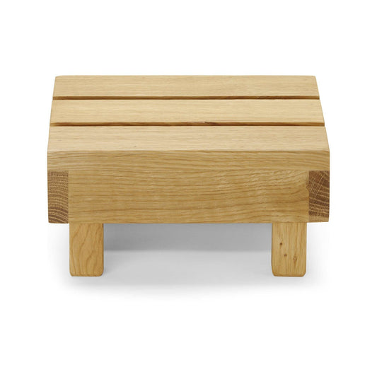 Madeira oak buffet container by Fine Dine, 200x200x100mm, rectangular wooden storage box for kitchens or buffets.