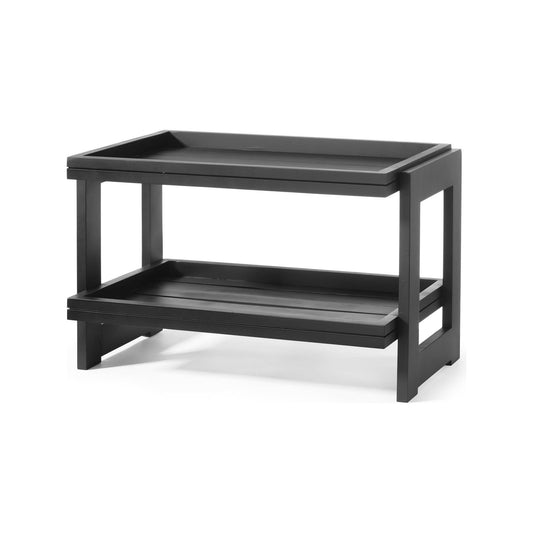 Madeira Black 2-tier stand, 574x323x(h)441mm - CWDdisplays
