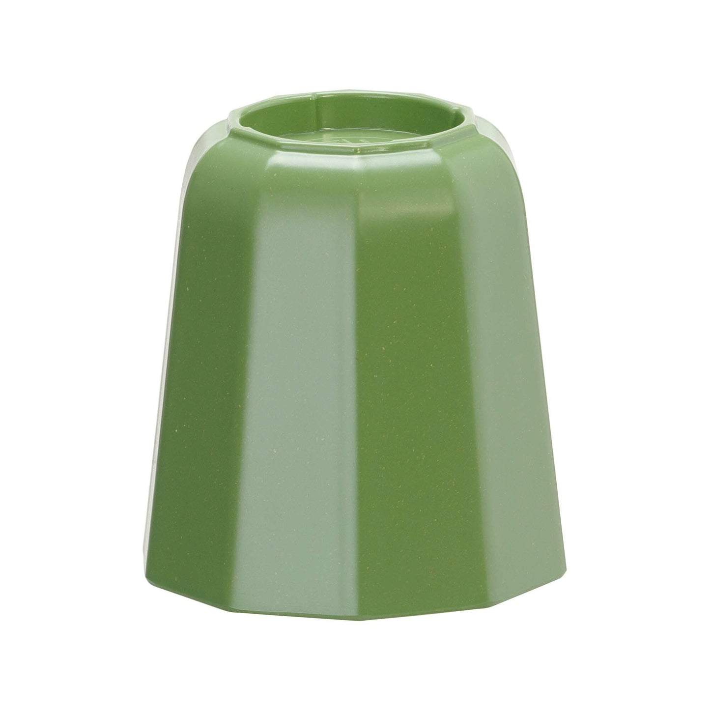 Green Metropolis pedestal base for cake stand, 110x120mm, made by Fine Dine, showcasing its smooth surface and sturdy design.