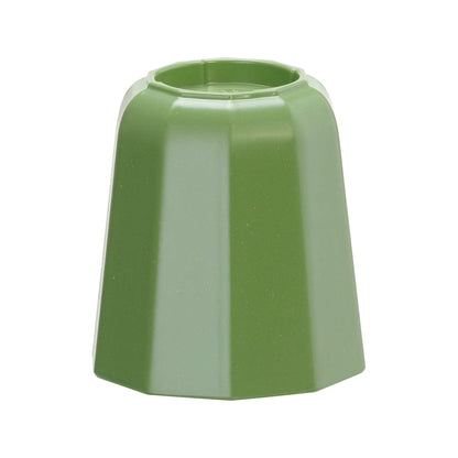 Green Metropolis pedestal base for cake stand, 110x120mm, made by Fine Dine, showcasing its smooth surface and sturdy design.