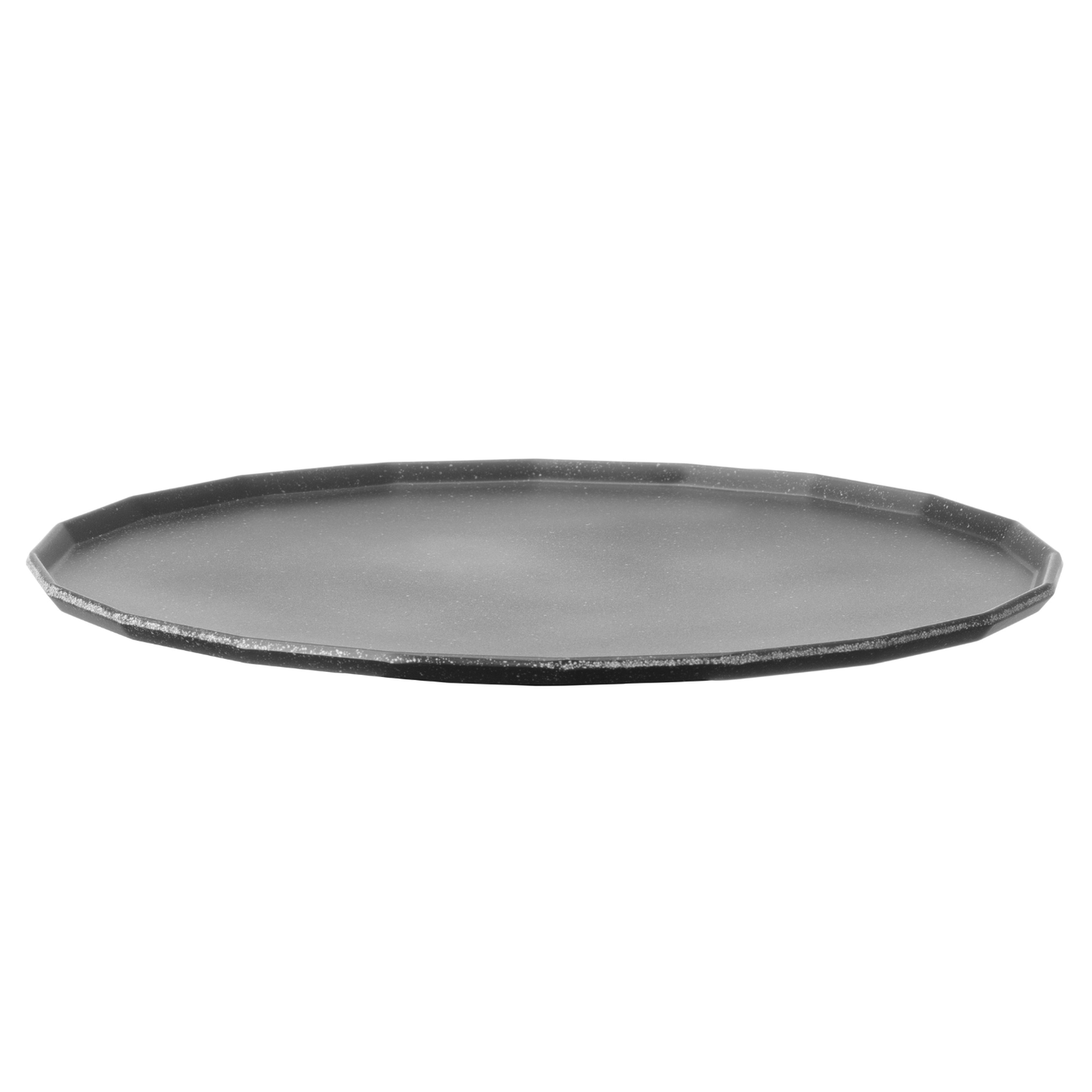 Black Metropolis fruit stand platter by Fine Dine, 300mm size, showcasing a sleek, modern design for serving fruits.