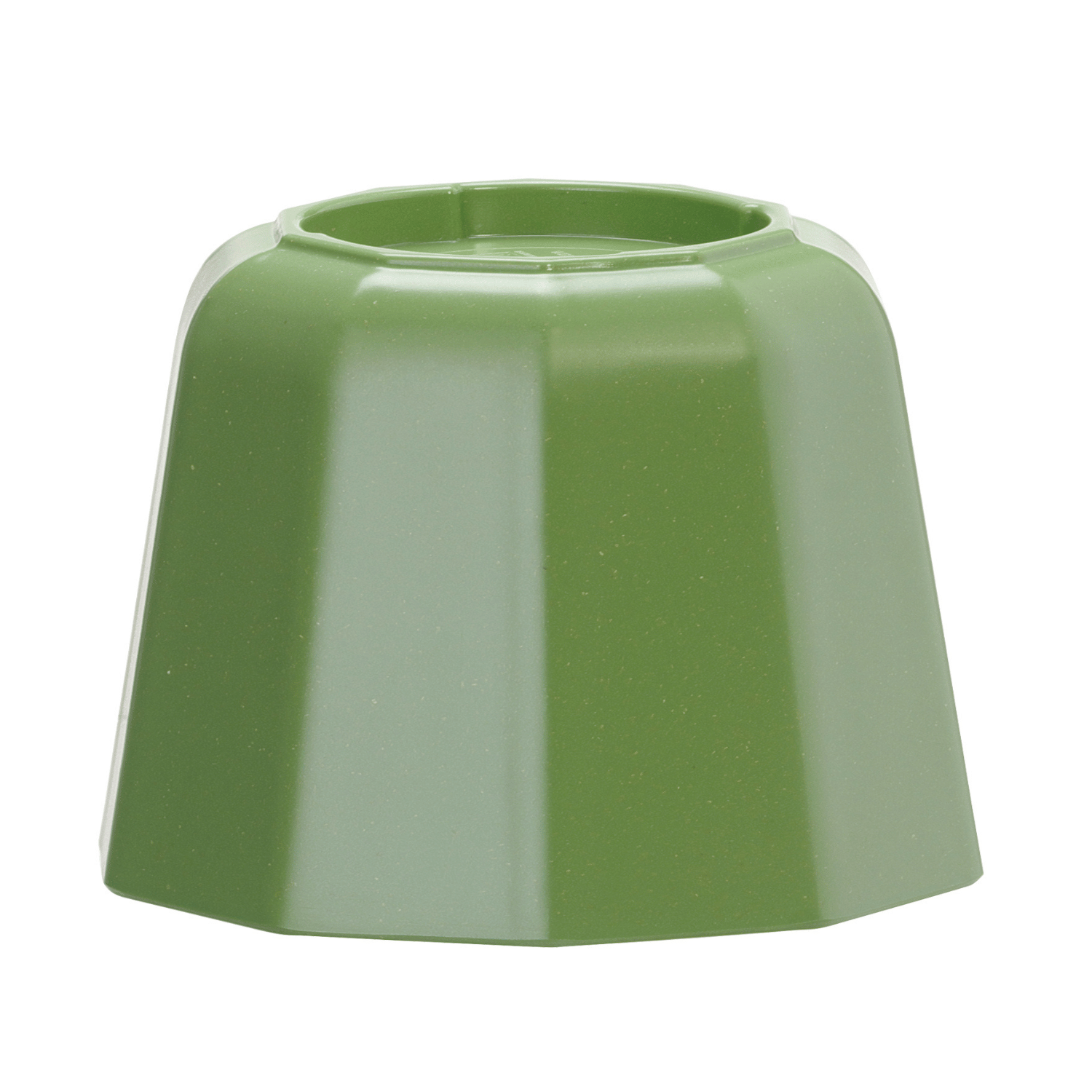 Green Metropolis pedestal base for cake stand, 110mm diameter and 82mm height, by Fine Dine, shown in the image.