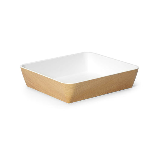 White Panama buffet bowl by Fine Dine, GN 2/3 size, measuring 354x325x80mm, suitable for buffet serving.