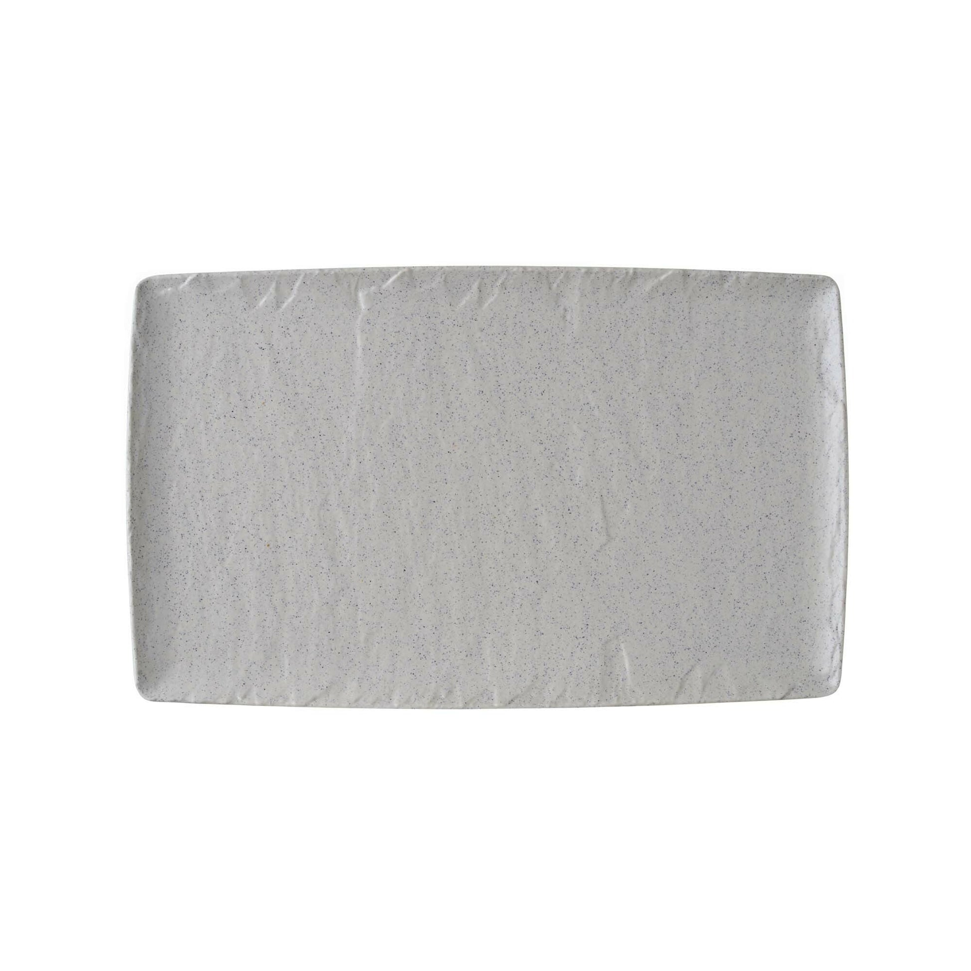 Beige Fine Dine Melamine Platter Rock GN 1/1, 530x325mm, with smooth edges and durable surface for serving large dishes.