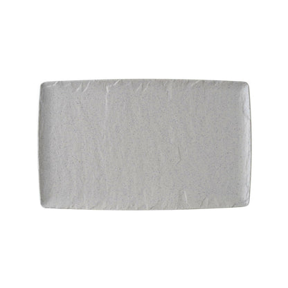 Beige Fine Dine Melamine Platter Rock GN 1/1, 530x325mm, with smooth edges and durable surface for serving large dishes.