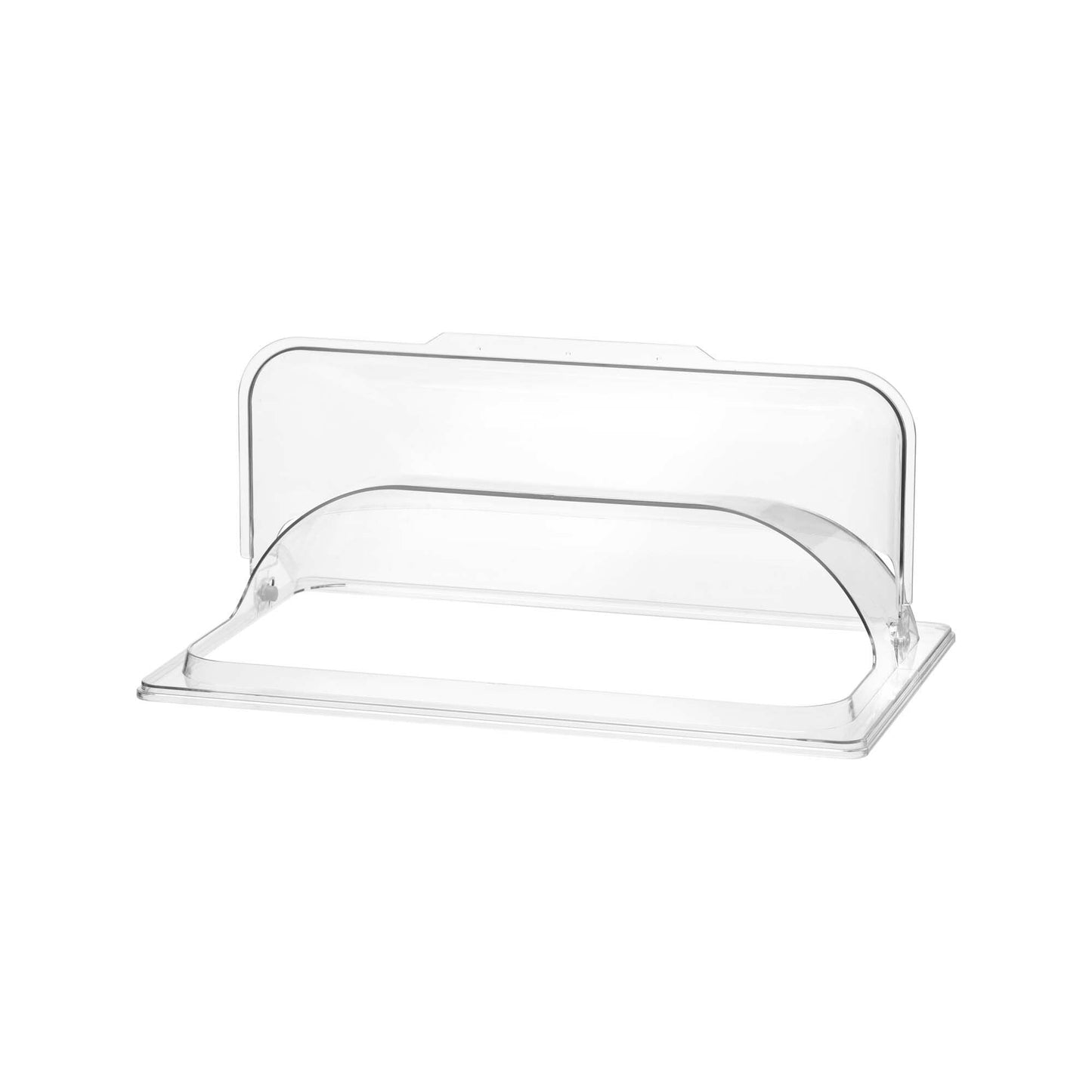 Polycarbonate roll-top lid for GN 1/1 container, 535x330x135mm, designed by Fine Dine for food storage and presentation.