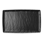 Black melamine platter by Fine Dine, GN 1/3 size, 176x325mm, with a sleek rectangular shape for serving food.