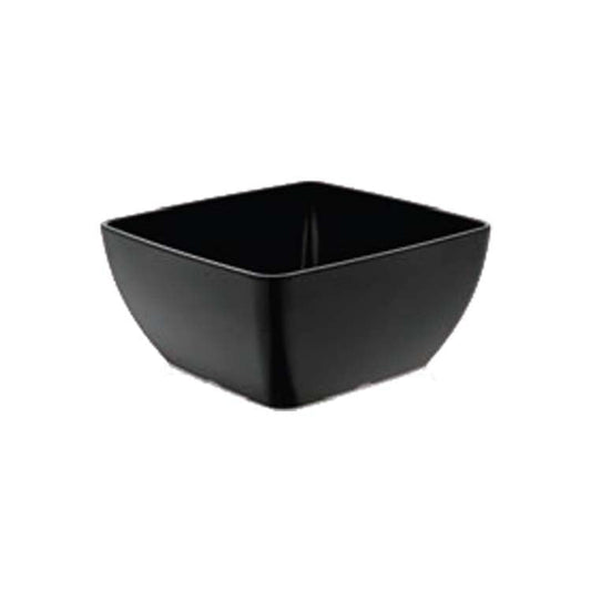 Square Melamine Bowl, Black, 250x250x(h)120mm - CWDdisplays