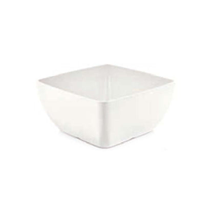 Square Melamine Bowl, White, 250x250x(h)120mm - CWDdisplays