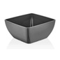 Square Melamine Bowl, Graphite, 125x125x(h)65mm - CWDdisplays