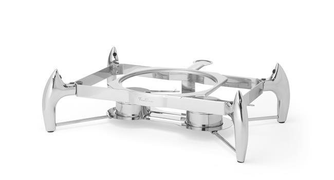 Fine Dine induction heater frame for Premium and Premium Glass GN 1/1, 520x420x160mm, sturdy metal construction for professional use.