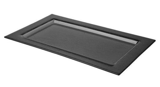 Vetro black glass tray GN 1/1 - CWDdisplays