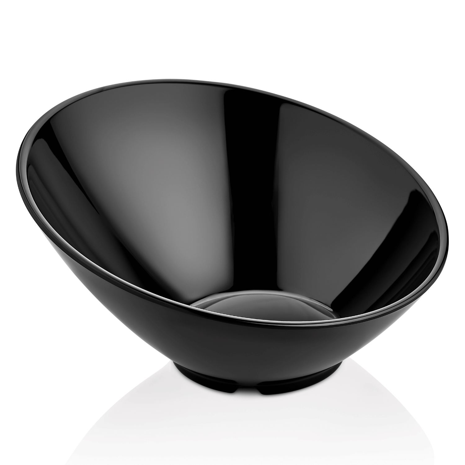 Slanted bowl made of melamine, black, 262x(h)138mm - CWDdisplays