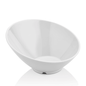 Slanted bowl made of melamine, white, 233x(h)125mm - CWDdisplays