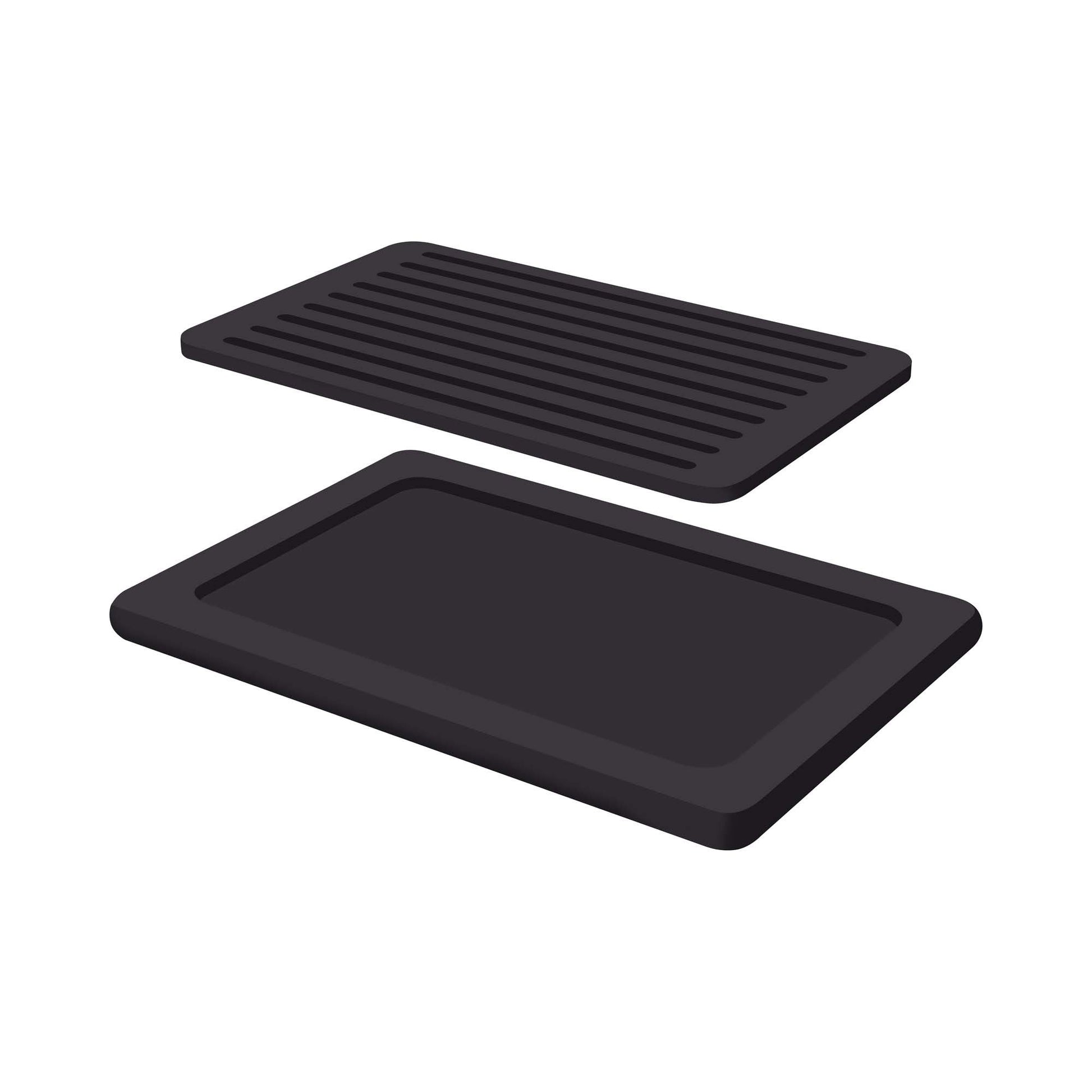 Madeira Black bread cutting board from Fine Dine, 530x325 mm, ideal for bread and buffet serving, with smooth surface and sturdy design.