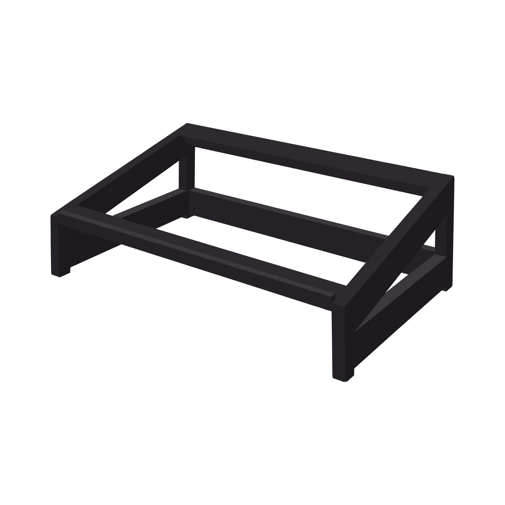 Madeira Black inclined base GN 1/1 by Fine Dine, featuring a slanted design suitable for buffet or display use.