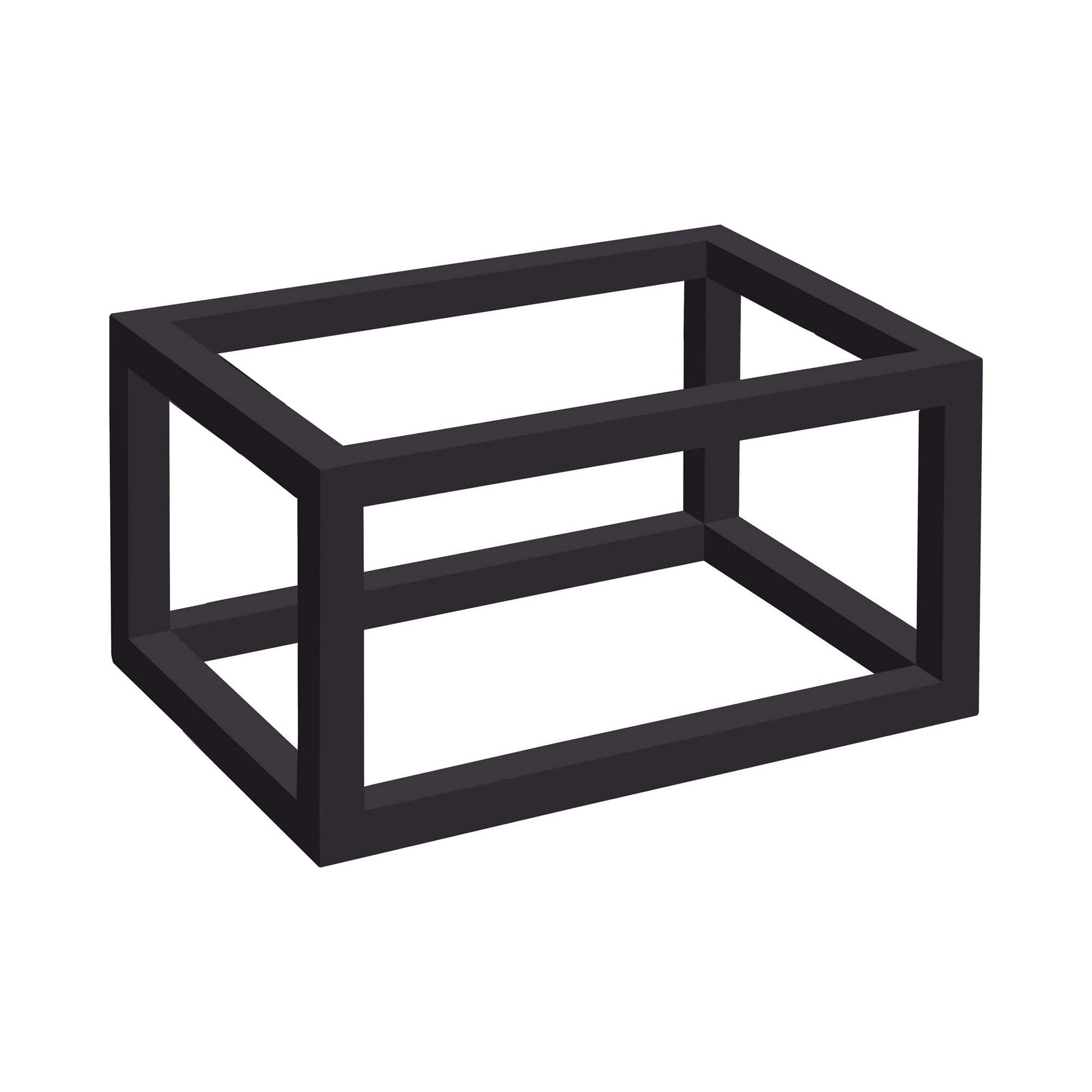 Madeira black frame tray base for GN 1/2 tray by Fine Dine, showing sturdy metal construction with sleek black finish.
