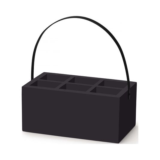 Madeira Black box for cutlery and napkins 280x180x120 mm - CWDdisplays