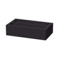 Madeira Black two-section cutlery box from Fine Dine with dimensions 275x165x60 mm, featuring a sleek black finish and organized compartments.