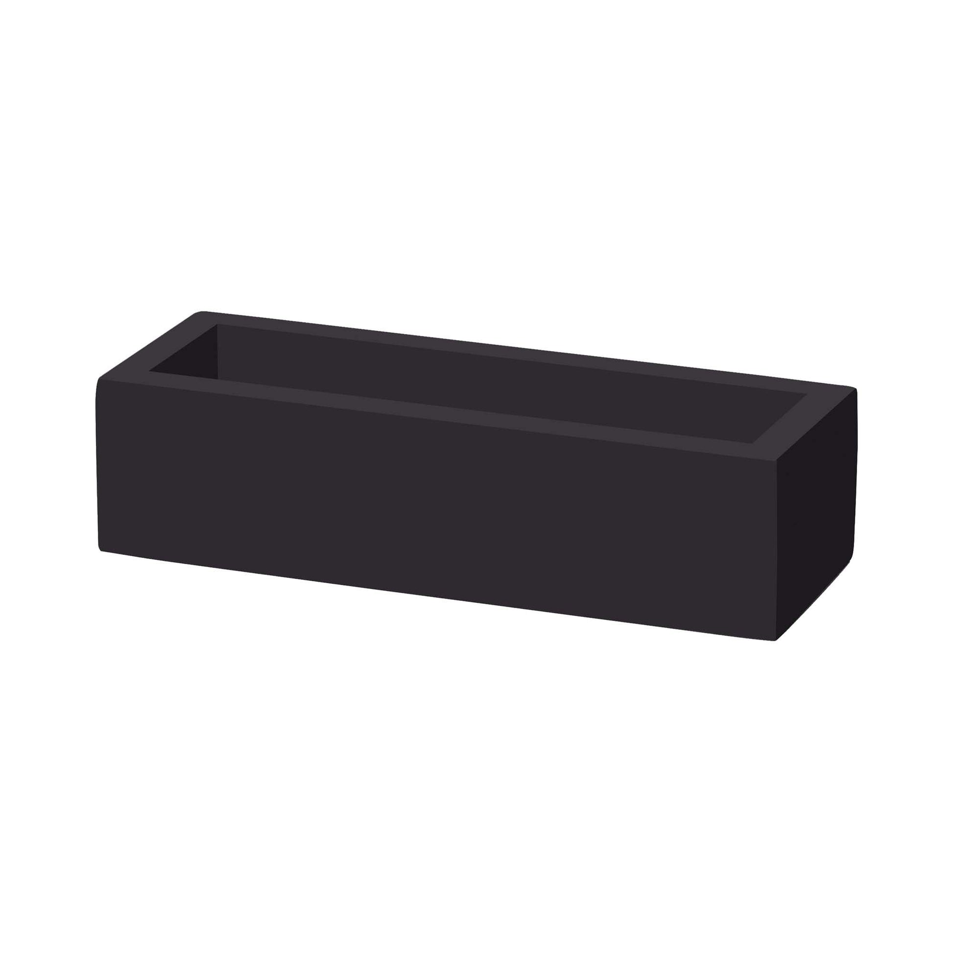 Madeira Black cutlery box by Fine Dine, compact storage container measuring 275x100x70 mm with a sleek black finish.