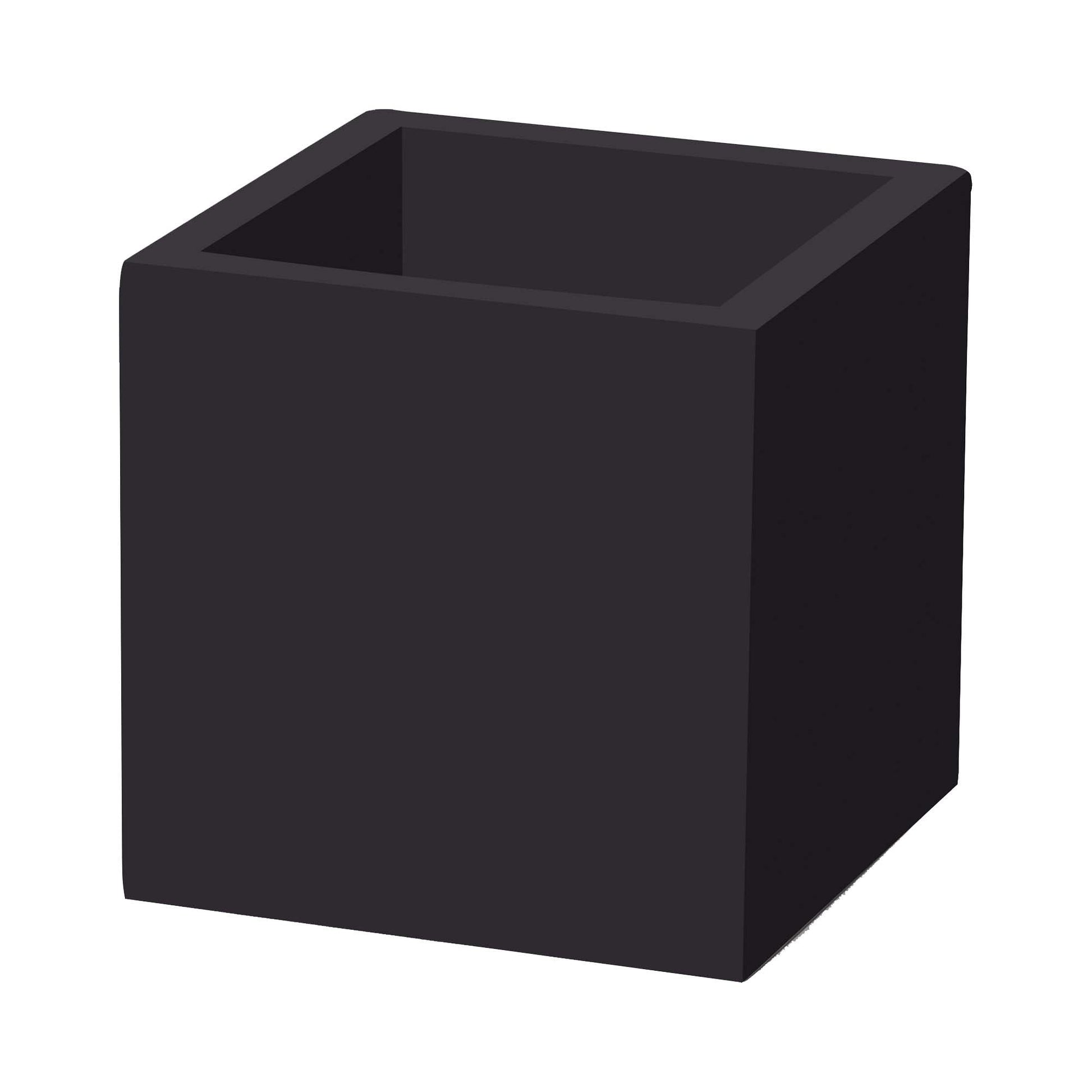 Fine Dine Madeira Black stand measuring 170x170x170 mm, sturdy display stand with a sleek black finish and square shape.
