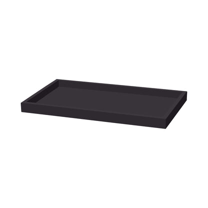 Madeira black buffet tray GN 1/1, 530x325x40 mm by Fine Dine, shown with a sleek, rectangular serving surface.