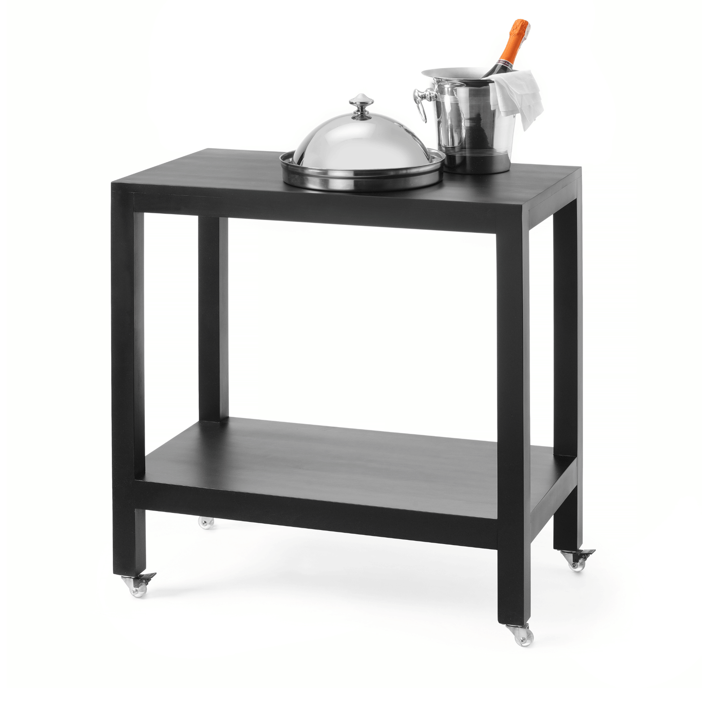 Waiter Trolley Madeira Black 820x460x(h)850 mm - CWDdisplays