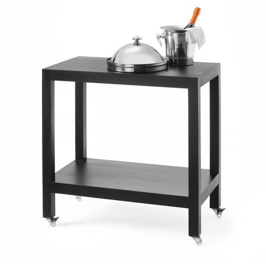 Waiter Trolley Madeira Black 820x460x(h)850 mm - CWDdisplays
