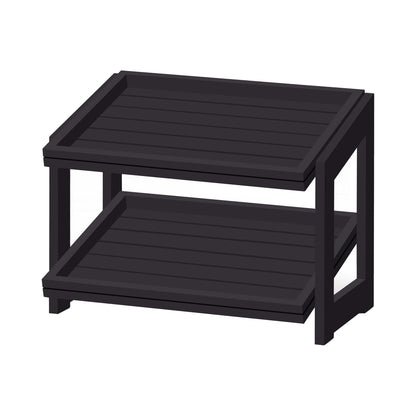 Stand (2-level) Madeira Black 574x323x441 mm - CWDdisplays