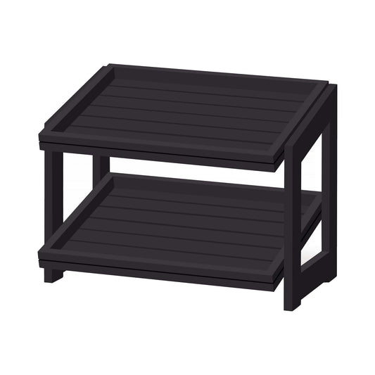 Stand (2-level) Madeira Black 574x323x441 mm - CWDdisplays